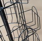 524mm Length 1708mm Height Rotating Literature Rack , Spinner Book Rack 360