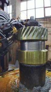 Quality Transmission Double Helical Gear Pinion Hobbing Services 70mm ISO 8 wholesale