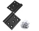 Flag Type Five Hole Aluminum Hinge 120mm Length For Controlled Door Closing