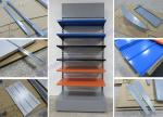 Retail Cosmetic Angled Slatwall Shelves Cigarette Display