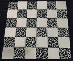 SS Square Metallic Mosaic Tiles Glass Sheets For Kitchen Countertop