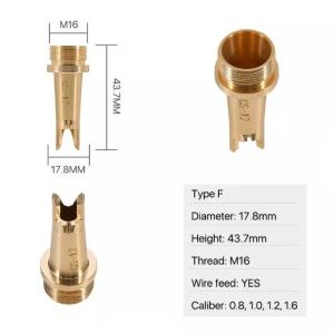 Quality Diameter 17.8mm Laser Welding Nozzle Type F Fiber Laser Nozzles wholesale