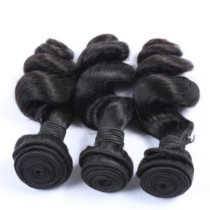 Quality Double Drawn Weft Loose Wave 7A 8A unprocessed Loose wave hair Virgin Brazilian hair wholesale