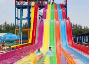 Quality Racing Extreme Water Slides 12m Height Fiberglass For Resorts Pool wholesale