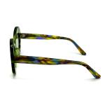 AS102 Womens Round Acetate Frame Sunglasses 100% UV Protection