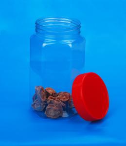 Quality Round Shape Transparent Plastic Jar , Eco Friendly Food Storage Jars wholesale