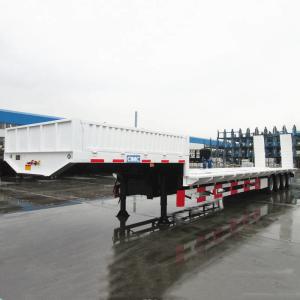 Quality 40ft Container Q345B 4 Axle 100T Low Bed Trailer wholesale