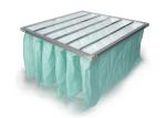 Non Standard Pocket Air Filter F7 - F9 Efficiency Pink Color