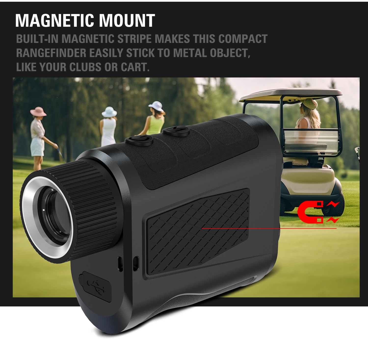 H 1500m Telescope for Golf Slope Function Long Distance Range Rangefinder 7x Rangefinder Golf Scope