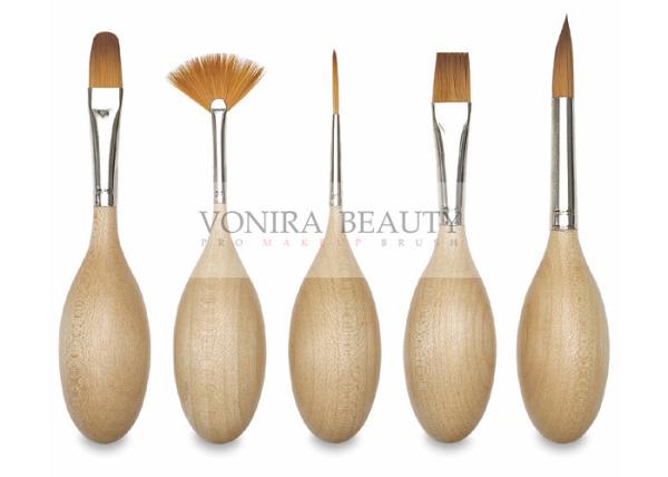 Creative Egg Art Professional Face Painting Brushes With High Grade Vegan Taklon