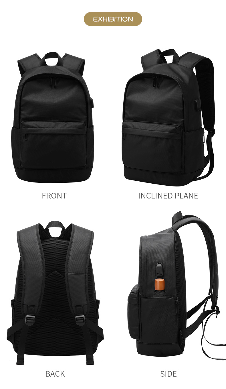 Factory customized logo schoolbag 15.6 inch Laptop Bag Fashion teenagers school bag men backpack