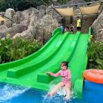 Fiberglass Boomerang Pool Slide Eco Commercial Water Park Equipment