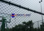 Round Post Steel Chain Link Fence Protecto Fence Customized Length