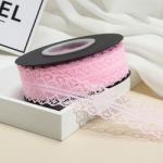 French Appliques Macaron color Guipure Fabrics Bridal Cotton Embroidery Lace