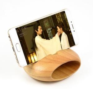 Quality Durable Amplifier Wooden Mobile Phone Speaker with Pen Holding Hole wholesale
