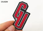 Letter Name Clothing Embroidery Patches Iron On Backing Twill Background