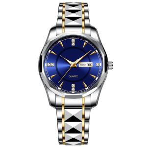 Quality Tungsten Steel Calendar Quartz Watch Waterproof Men'S Wrist Watches wholesale