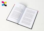 Offet Hardcover Book Printing Spot Shinny With Dust Jacket Black White Color