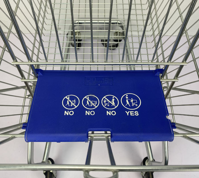 150L German Regular Supermarket Metal Trolley without Base Frame with Child Seat Self-Produced and Wholesale
