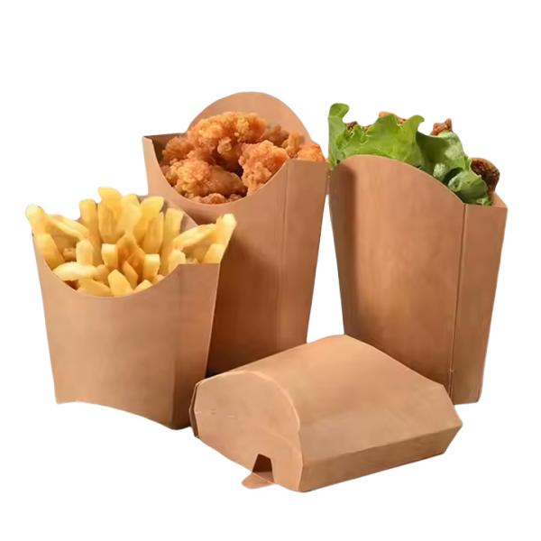 Customer's Logo Paper Cardboard Fast Food Box for Eco-friendly and Recyclable