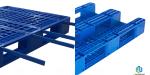 Steel Reinforce Rack Warehouse Storage Pallets , Cargo Export Plastic Pallet For