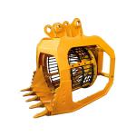Excavator Attachments Hydraulic Drum Screening Hopper Excavator Rotating