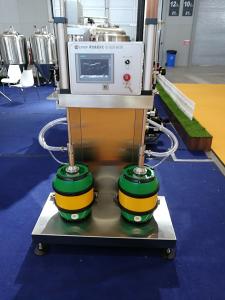 Quality Sus 304 Automatic Beer Keg Washing Machine Two Heads Touch Screen 2L - 60L wholesale