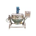 Food Cooker Steam/Gas/Electric Jacket Kettle With Agitator Mixer Double Jacketed