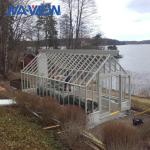 Small Backyard Outdoor Garden Greenhouse Addition Around To House