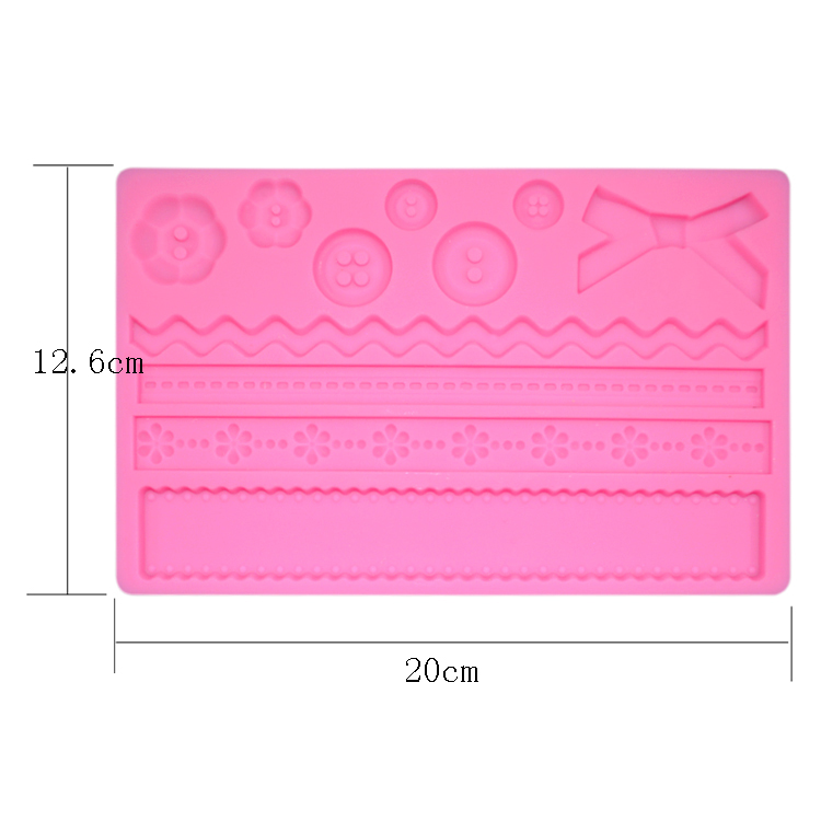 Cupcake Silicone Baking Utensils Diy Fondant Lace Moulds For Cake Decorating