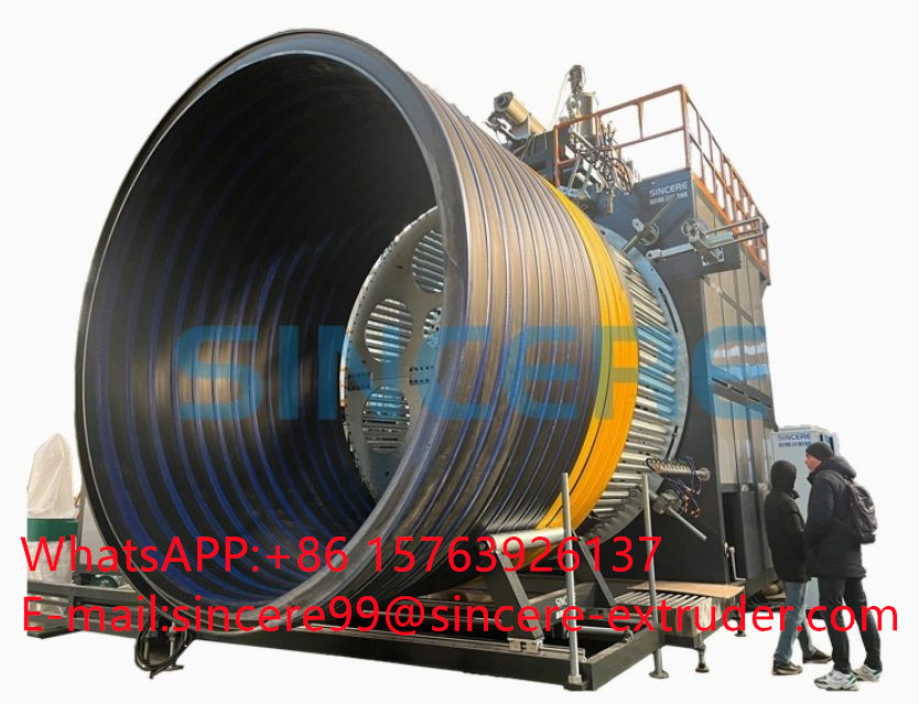 HDPE PP Spiral Tube Extrusion Line 200-800 600-1500 800-2400 1000-3500 1200-4000 1600-5000mm