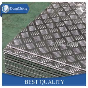Quality Polished 1060 1050 Embossed Aluminum Diamond Plate For Elevator Construction wholesale