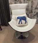 Designer leather chair ottoman furniture rotating lobster chair bentwood lounge