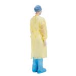 120x140cm Sterile Disposable Gowns , long ties Hospital Isolation Gown