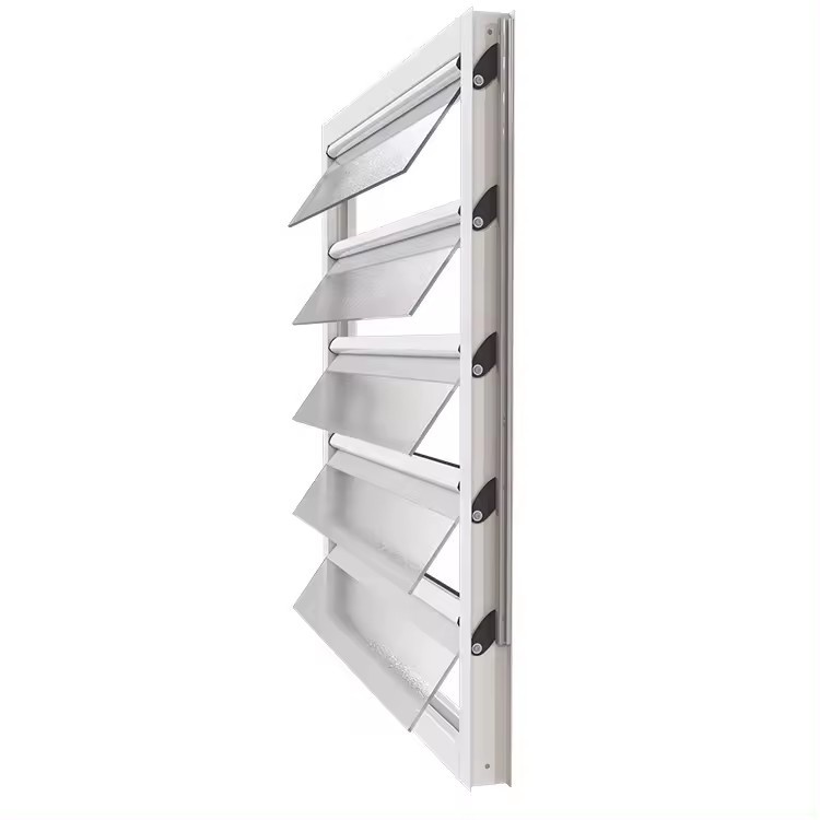 Modern Aluminum Frame Jalousie Glass Window Adjustable Glass Louver Windows