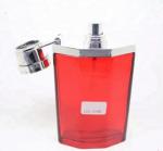RED PERFUME BOTTLE WITH SILVER CAP