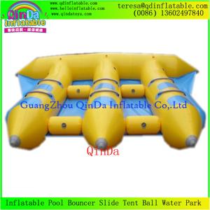 Quality Good Price 0.9mm PVC Tarpaulin 6 Person Inflatable Fly Fish Boat/Flying Fishing Boat wholesale