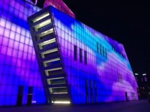 Quality Durable Full Glass Curtain Wall LED Display Aluminum Alloy Frame wholesale