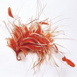 Quality 15*30 cm Millinery Supplies Hackle Feather Flower Mount with Wire Accessory wholesale