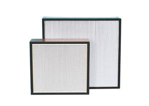 Quality Pharmaceuticals 0.3um Mini Pleat HEPA Filter Flange Type Aluminum Frame wholesale
