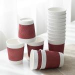 Custom Logo Eco Friendly Paper Cup 10 Oz Capacity 100% Recyclable Materials