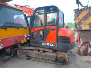 Quality Used Mini Excavator Doosan Dh60-7 Hot Sale, Secondhand Hydraulic Crawler Digger Doosan Dh60 Dh55 Dh80 on Sale wholesale