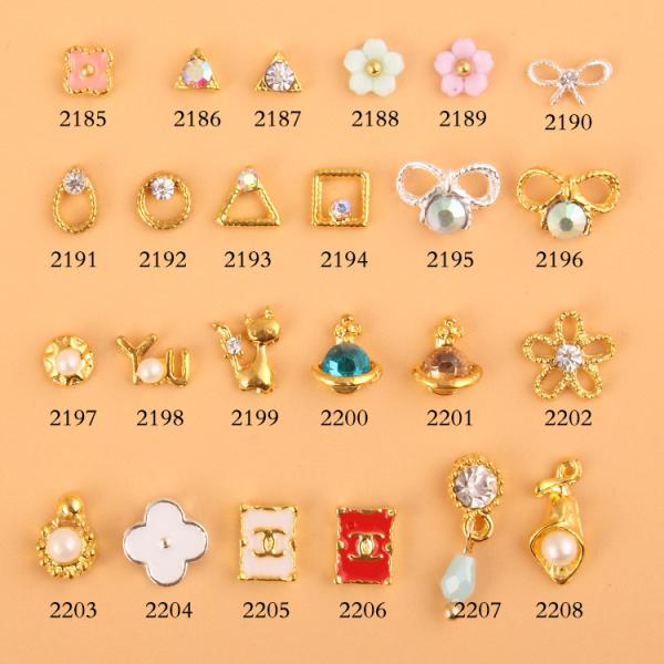 Hot NEW Wholesale Alloy Jewelry 3D Nail Art Jewelry Nail rhinestones Sticker