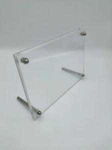 Quality ODM Acrylic Photo Display Stands , Square Clear Photo Frame Stand wholesale
