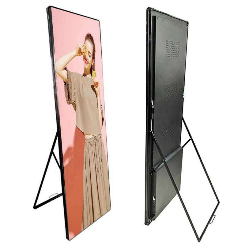 P2.5mm Pitch Aluminum LED Poster Display with 680x2000mm Screen Size and Aluminum Panel Material