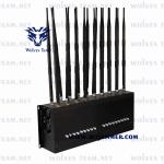 240VAC GSM CDMA Adjustable GPS Jammer 18 Antennas 35W GSM UHF VHF