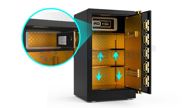 Solid Steel Smart Home Luxury Home Safes 46kg Fingerprint Lock Safe YB/RS-80