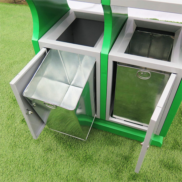 70L Two Compartment Trash Can