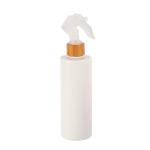 White Flat Shoulders PET Natural Bamboo Trigger Spray Bottle For Perfume Toner