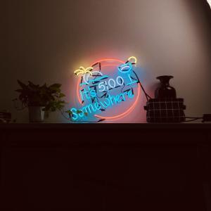 Quality Acrylic Customized Neon Light Box Sign Pink Cocktail Waterproof wholesale